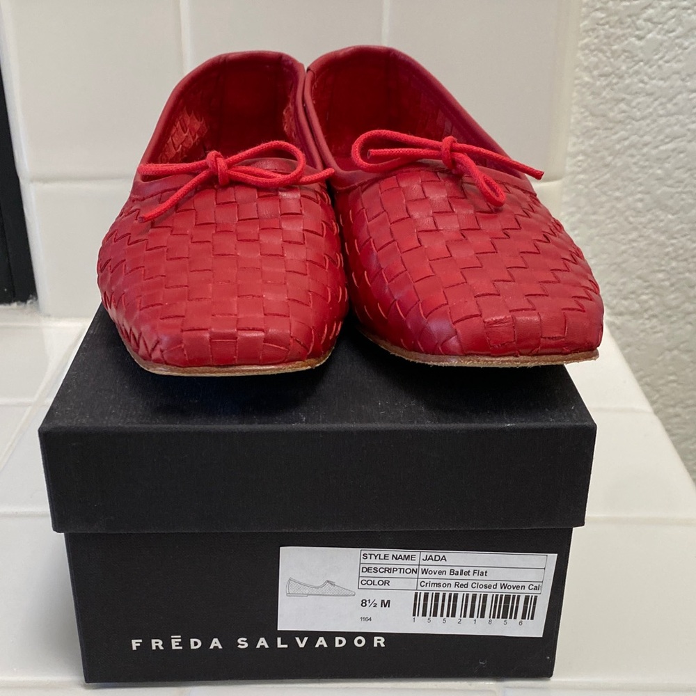 Freda Salvador Red Jada Flats - Picture 6 of 6